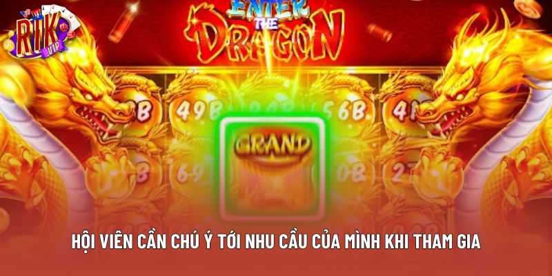 Hội viên cần chú ý tới nhu cầu của mình khi tham gia Hội viên cần chú ý tới nhu cầu của mình khi tham gia